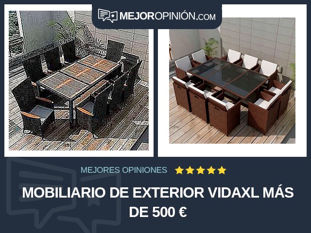 Mobiliario de exterior vidaXL Más de 500 €