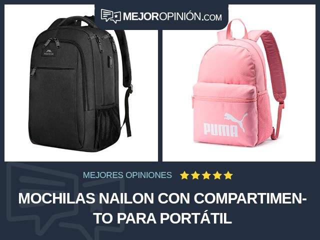Mochilas Nailon Con compartimento para portátil
