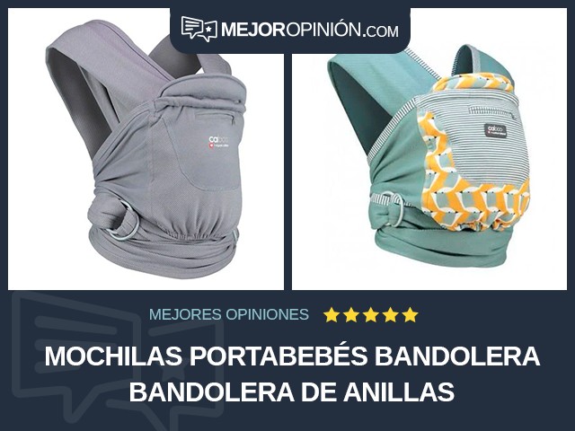 Mochilas portabebés Bandolera Bandolera de anillas