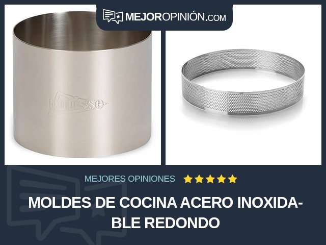 Moldes de cocina Acero inoxidable Redondo