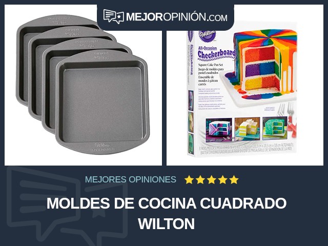 Moldes de cocina Cuadrado Wilton