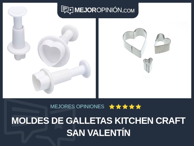 Moldes de galletas Kitchen Craft San Valentín