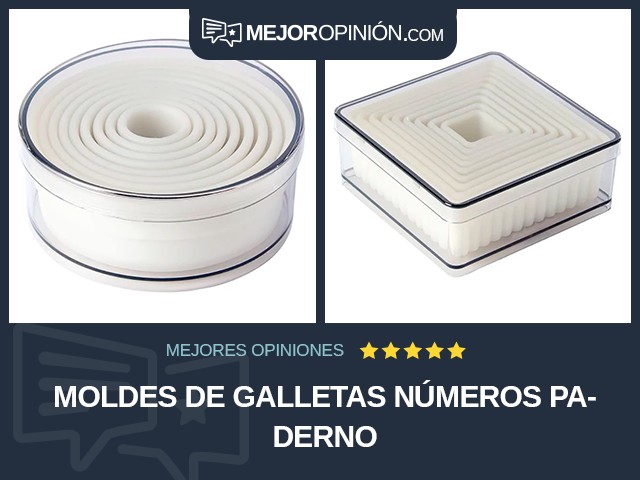 Moldes de galletas Números Paderno