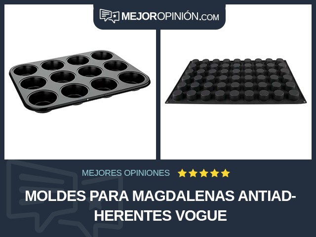 Moldes para magdalenas Antiadherentes Vogue