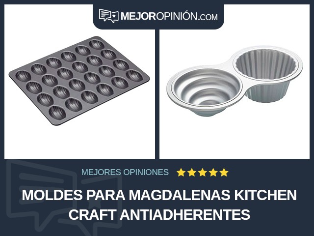 Moldes para magdalenas Kitchen Craft Antiadherentes