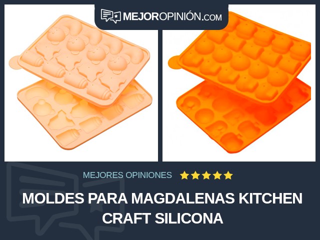 Moldes para magdalenas Kitchen Craft Silicona