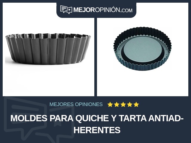 Moldes para quiche y tarta Antiadherentes