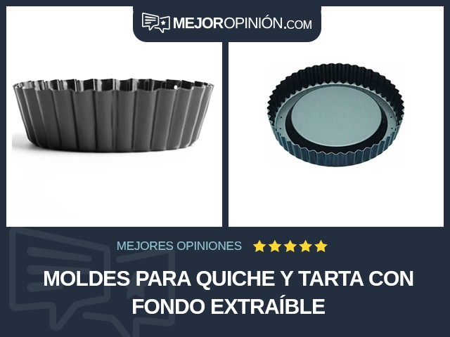 Moldes para quiche y tarta Con fondo extraíble