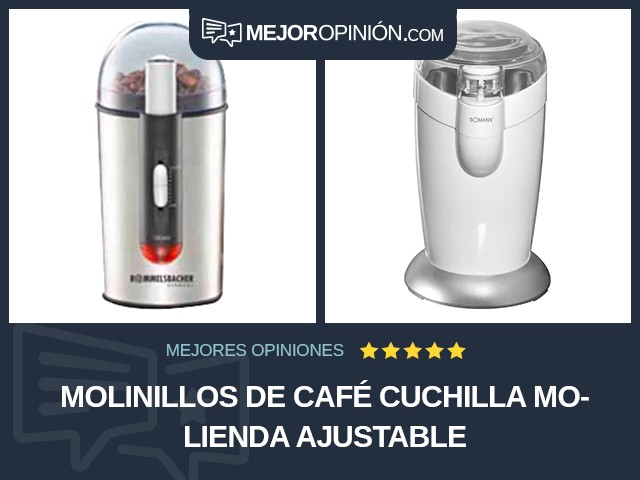 Molinillos de café Cuchilla Molienda ajustable