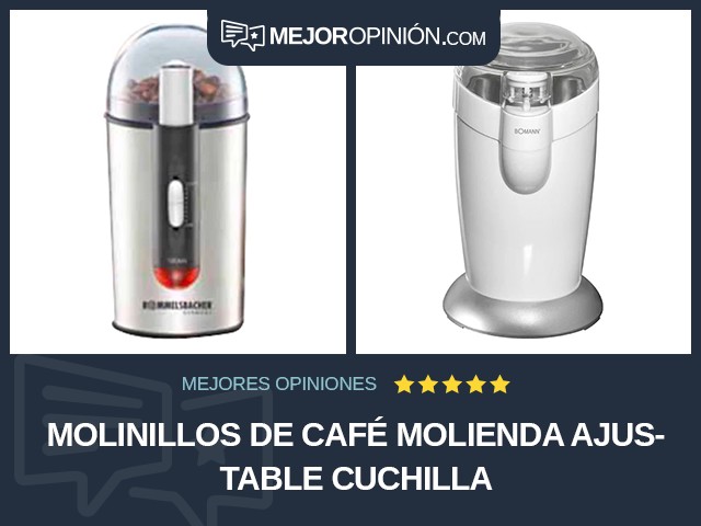 Molinillos de café Molienda ajustable Cuchilla