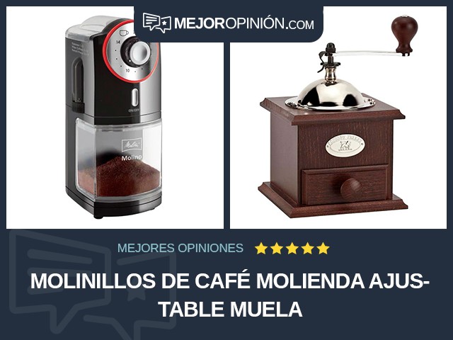 Molinillos de café Molienda ajustable Muela