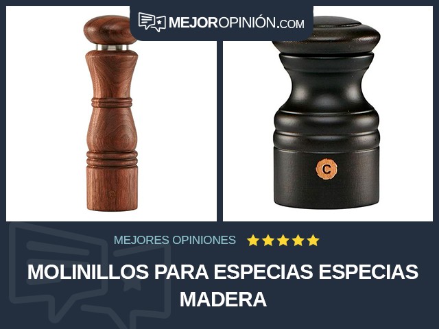 Molinillos para especias Especias Madera