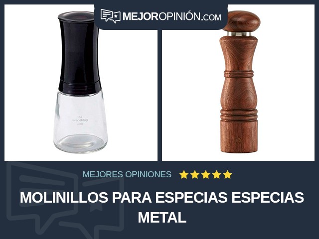 Molinillos para especias Especias Metal