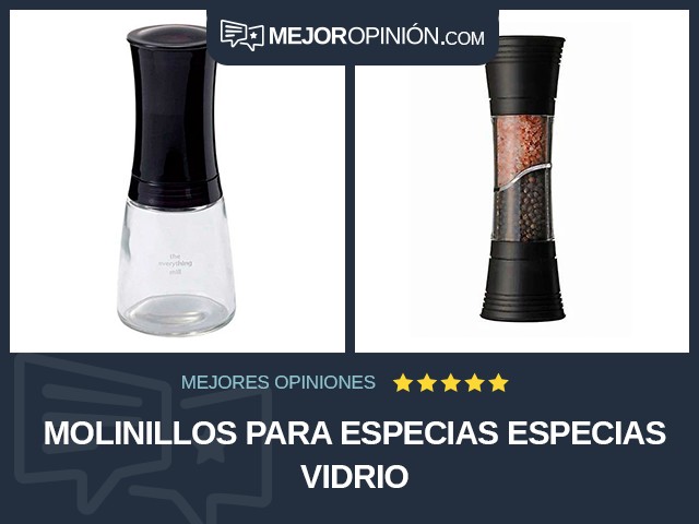 Molinillos para especias Especias Vidrio