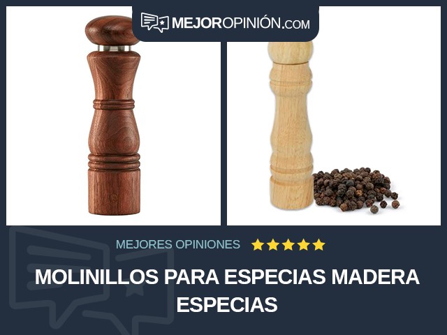 Molinillos para especias Madera Especias