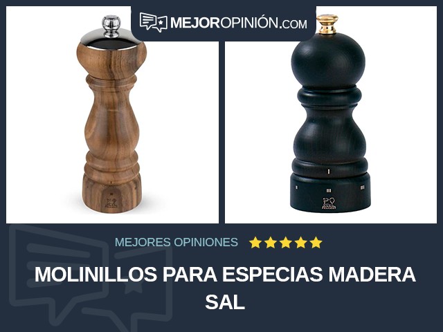 Molinillos para especias Madera Sal