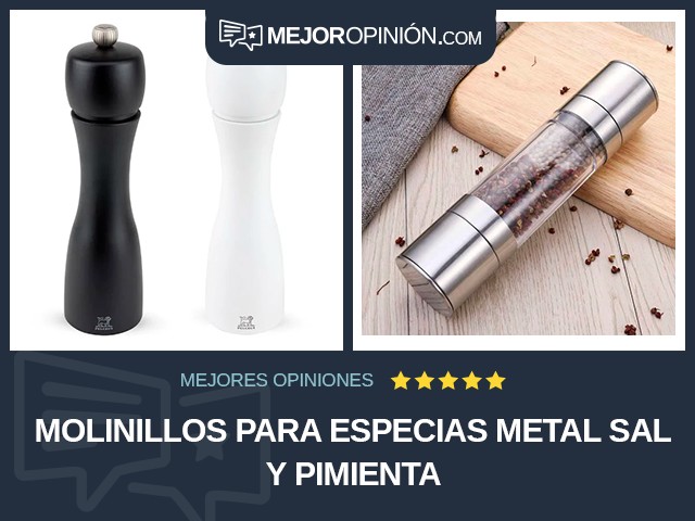 Molinillos para especias Metal Sal y pimienta