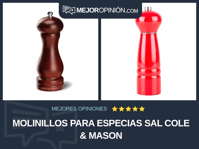 Molinillos para especias Sal Cole & Mason