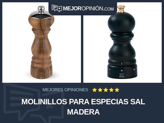 Molinillos para especias Sal Madera