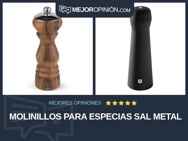 Molinillos para especias Sal Metal