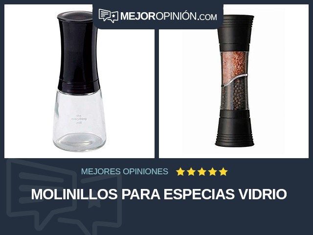 Molinillos para especias Vidrio