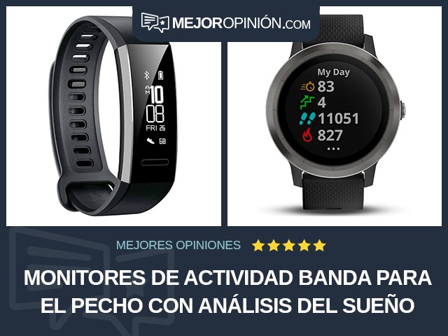 Monitores de actividad Banda para el pecho Con análisis del sueño