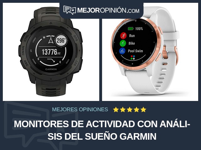 Monitores de actividad Con análisis del sueño Garmin