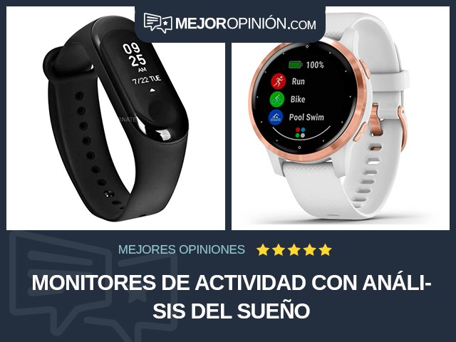 Monitores de actividad Con análisis del sueño