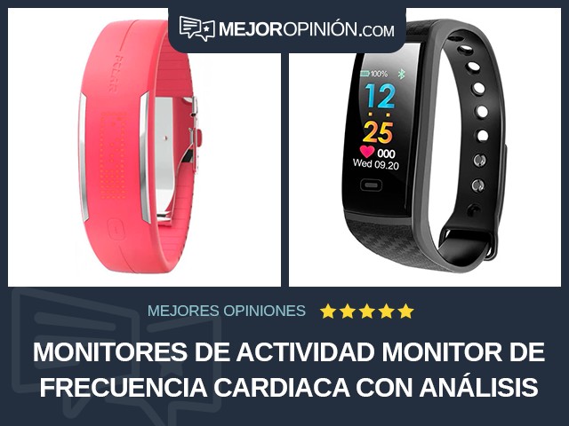 Monitores de actividad Monitor de frecuencia cardiaca Con análisis del sueño