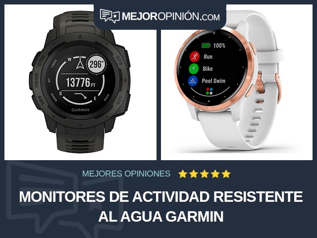 Monitores de actividad Resistente al agua Garmin