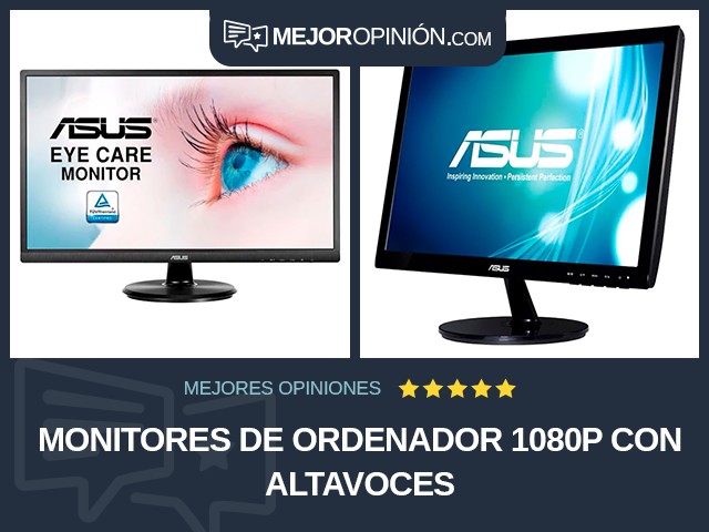 Monitores de ordenador 1080p Con altavoces