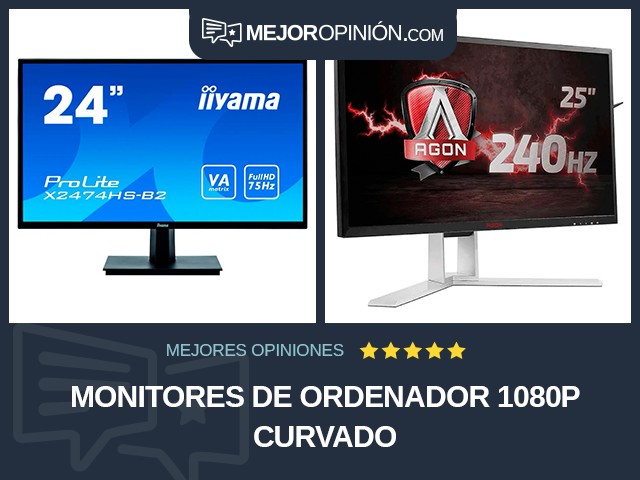 Monitores de ordenador 1080p Curvado