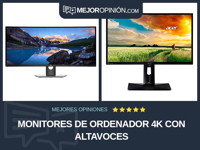 Monitores de ordenador 4K Con altavoces