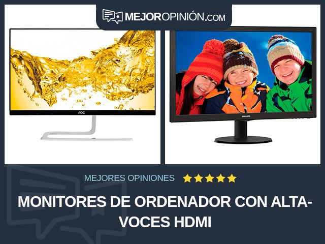 Monitores de ordenador Con altavoces HDMI