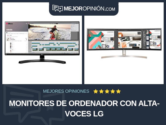 Monitores de ordenador Con altavoces LG