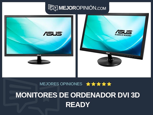 Monitores de ordenador DVI 3D Ready