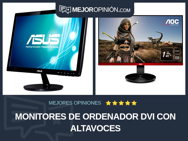 Monitores de ordenador DVI Con altavoces