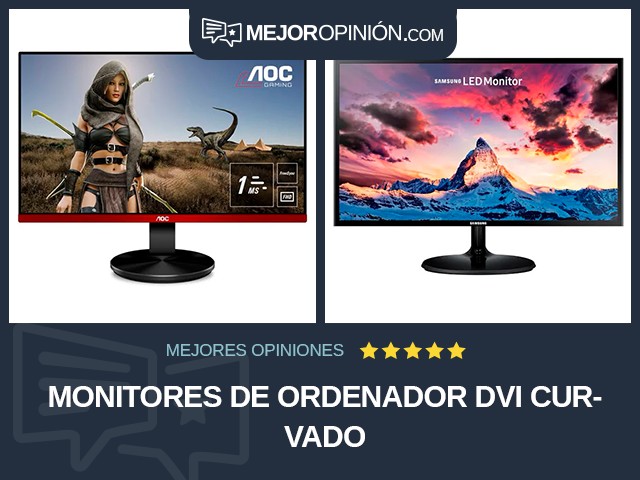 Monitores de ordenador DVI Curvado