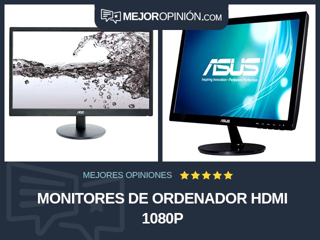 Monitores de ordenador HDMI 1080p