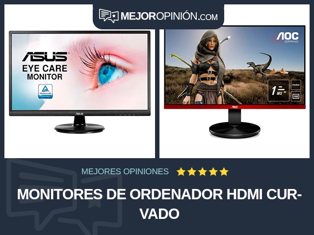 Monitores de ordenador HDMI Curvado