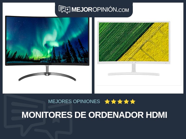 Monitores de ordenador HDMI