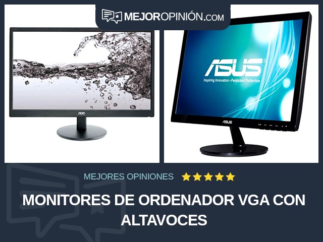 Monitores de ordenador VGA Con altavoces