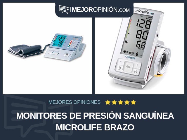 Monitores de presión sanguínea Microlife Brazo