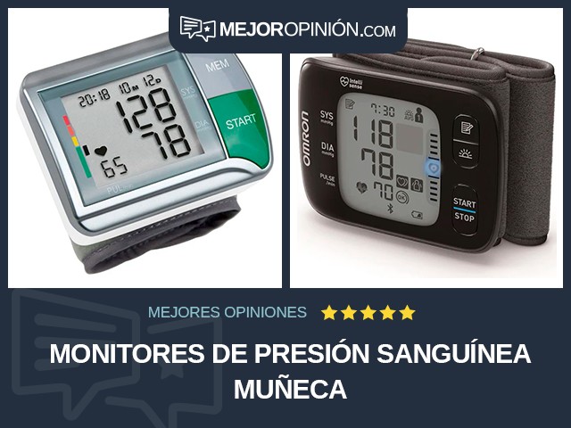 Monitores de presión sanguínea Muñeca