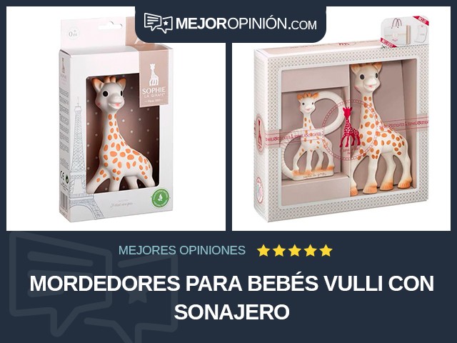 Mordedores para bebés Vulli Con sonajero