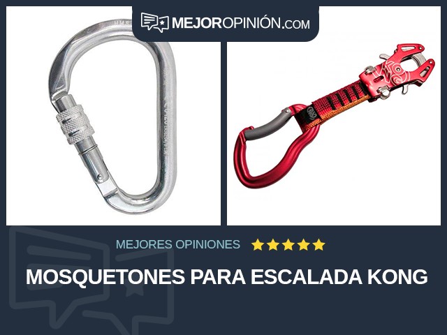 Mosquetones para escalada Kong