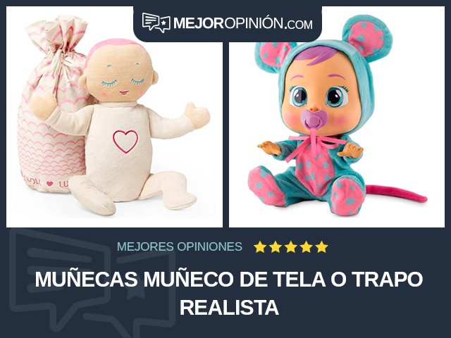 Muñecas Muñeco de tela o trapo Realista