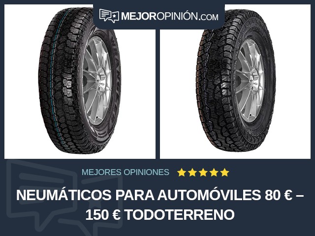 Neumáticos para automóviles 80 € – 150 € Todoterreno