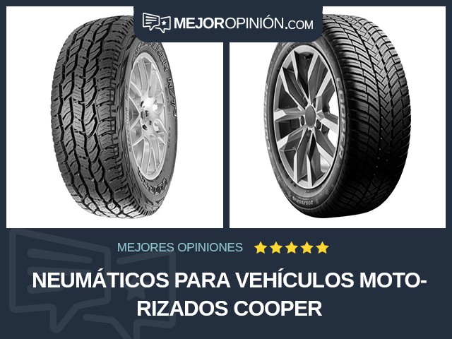 Neumáticos para vehículos motorizados Cooper