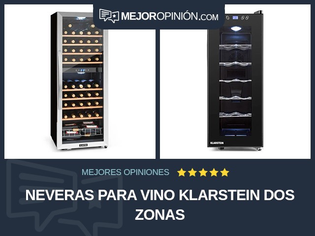 Neveras para vino Klarstein Dos zonas